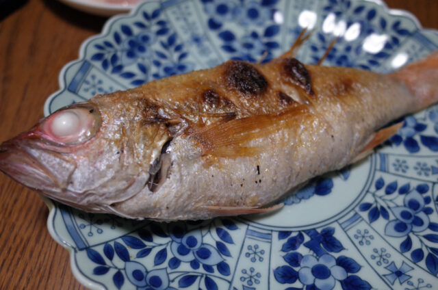 のどぐろ　刺身と焼き魚